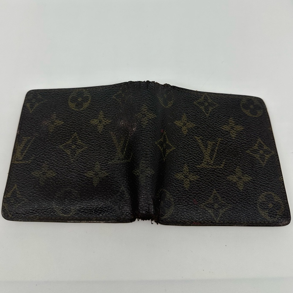 Authentic Men's Louis Vuitton Bifold Wallet Snap Coin Pocket Vintage Elegance - Picture 4 of 12